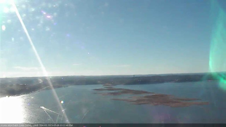 Lake Travis webcam, January 8, 2023 3:25 PM CT