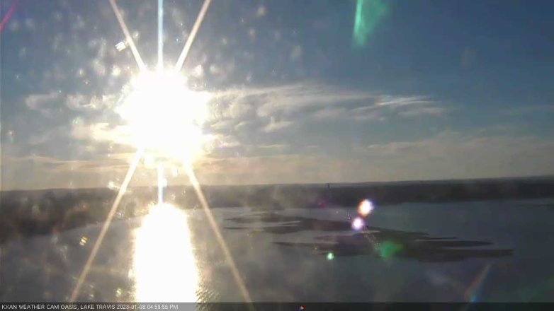Lake Travis webcam, January 8, 2023 5:00 PM CT
