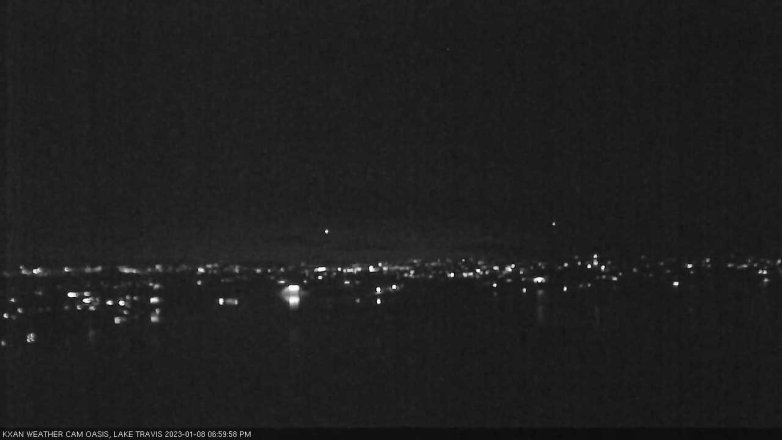 Lake Travis webcam, January 8, 2023 7:00 PM CT