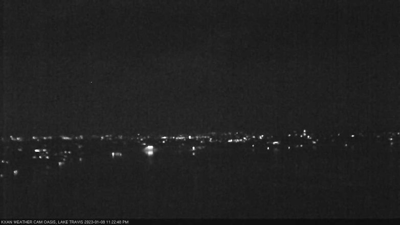 Lake Travis webcam, January 8, 2023 11:25 PM CT