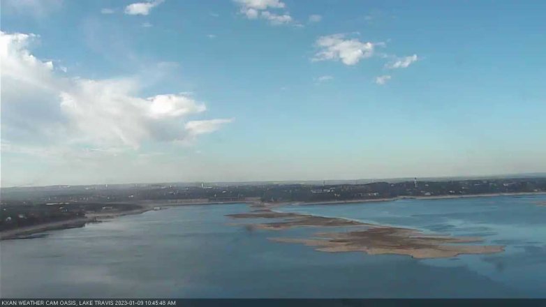 Lake Travis webcam, January 9, 2023 10:45 AM CT