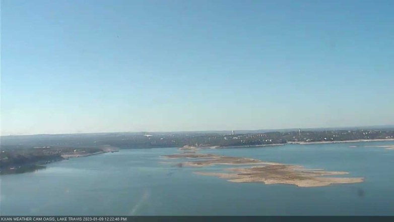 Lake Travis webcam, January 9, 2023 12:25 PM CT