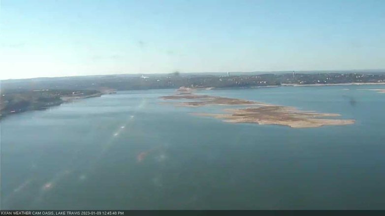 Lake Travis webcam, January 9, 2023 12:45 PM CT