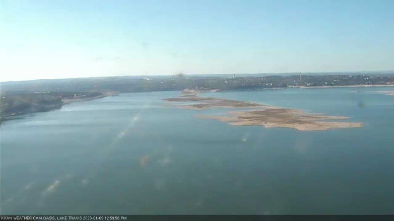 Lake Travis webcam, January 9, 2023 1:00 PM CT