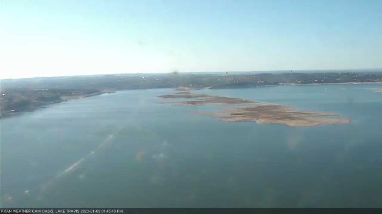 Lake Travis webcam, January 9, 2023 1:45 PM CT