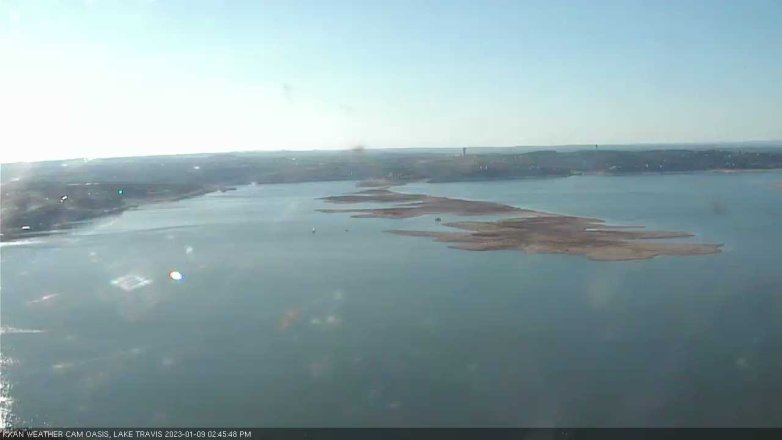 Lake Travis webcam, January 9, 2023 2:45 PM CT