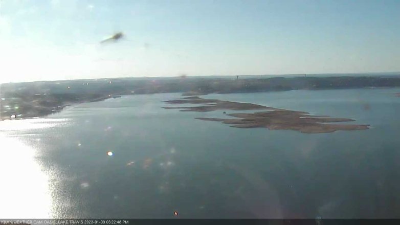 Lake Travis webcam, January 9, 2023 3:25 PM CT