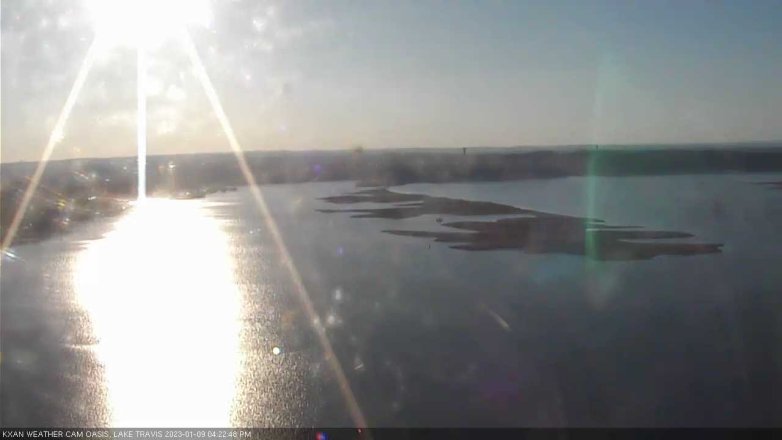 Lake Travis webcam, January 9, 2023 4:25 PM CT