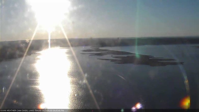 Lake Travis webcam, January 9, 2023 4:45 PM CT