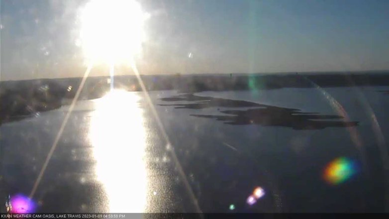 Lake Travis webcam, January 9, 2023 5:00 PM CT
