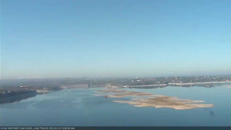 Lake Travis webcam, January 10, 2023 10:00 AM CT