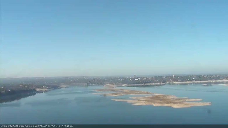 Lake Travis webcam, January 10, 2023 10:25 AM CT