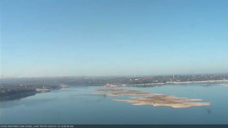 Lake Travis webcam, January 10, 2023 10:45 AM CT