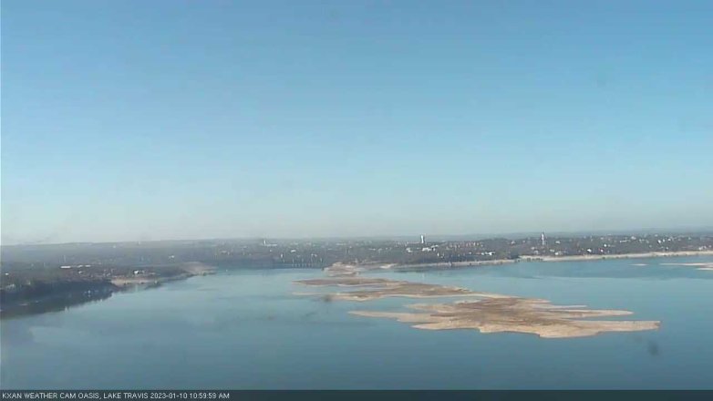 Lake Travis webcam, January 10, 2023 11:00 AM CT