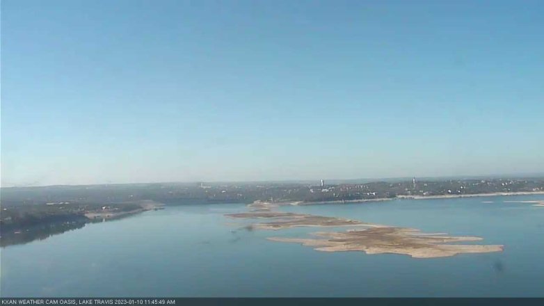 Lake Travis webcam, January 10, 2023 11:45 AM CT