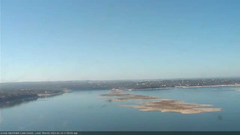 Lake Travis webcam, January 10, 2023 12:00 PM CT