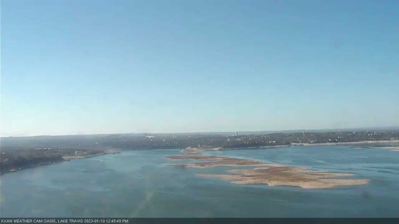 Lake Travis webcam, January 10, 2023 12:45 PM CT