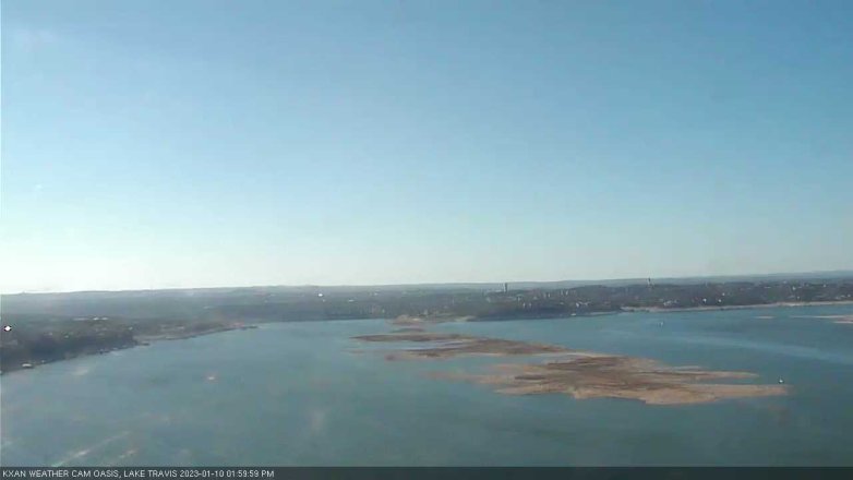 Lake Travis webcam, January 10, 2023 2:00 PM CT