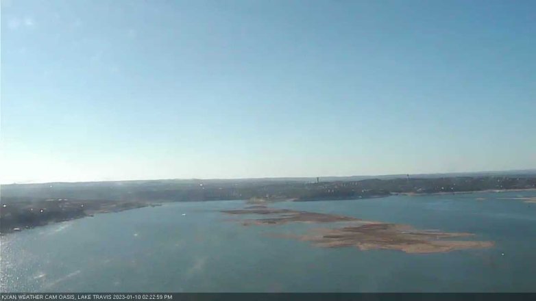 Lake Travis webcam, January 10, 2023 2:25 PM CT
