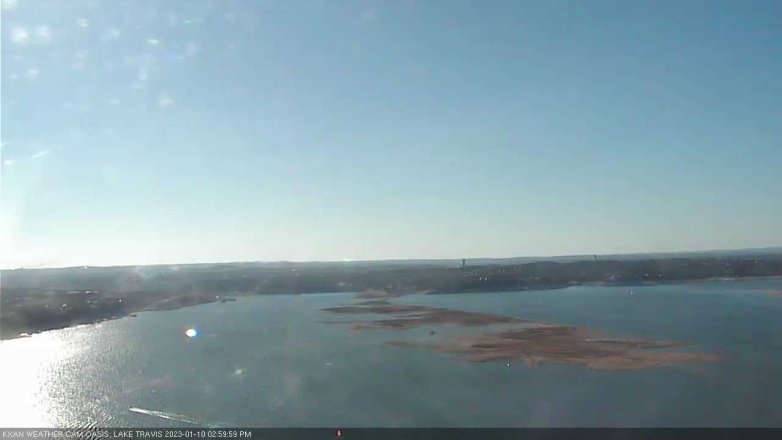 Lake Travis webcam, January 10, 2023 3:00 PM CT