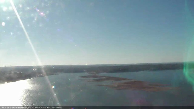 Lake Travis webcam, January 10, 2023 3:25 PM CT