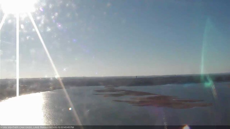 Lake Travis webcam, January 10, 2023 3:45 PM CT