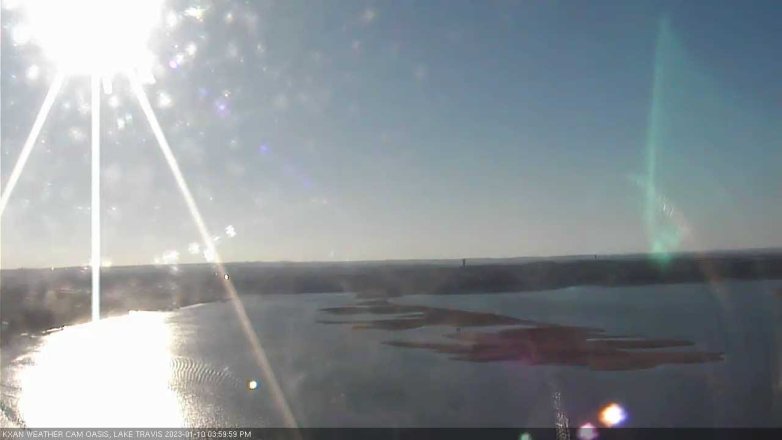 Lake Travis webcam, January 10, 2023 4:00 PM CT