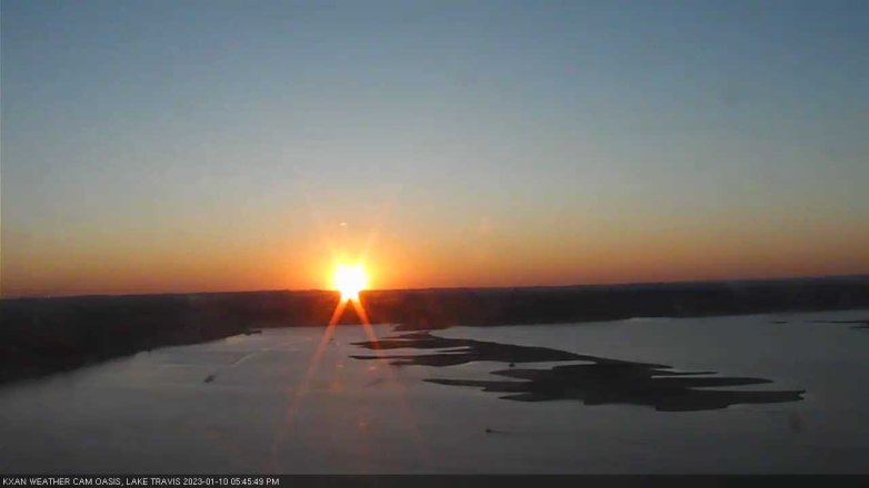 Lake Travis webcam, January 10, 2023 5:45 PM CT