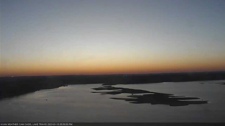 Lake Travis webcam, January 10, 2023 6:00 PM CT