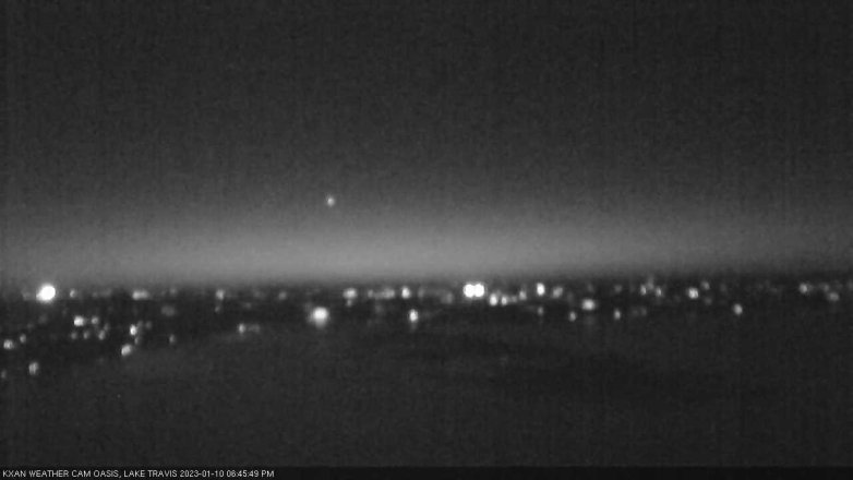 Lake Travis webcam, January 10, 2023 6:45 PM CT
