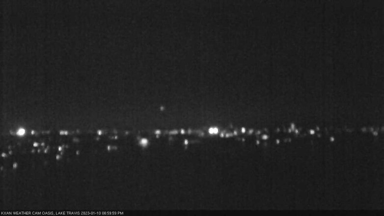 Lake Travis webcam, January 10, 2023 7:00 PM CT