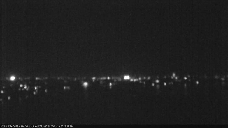 Lake Travis webcam, January 10, 2023 8:25 PM CT