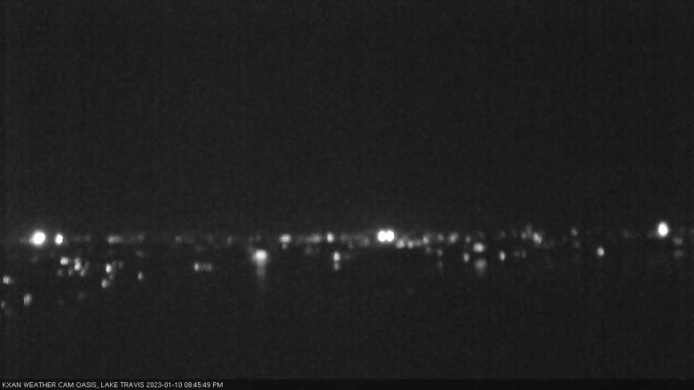 Lake Travis webcam, January 10, 2023 8:45 PM CT