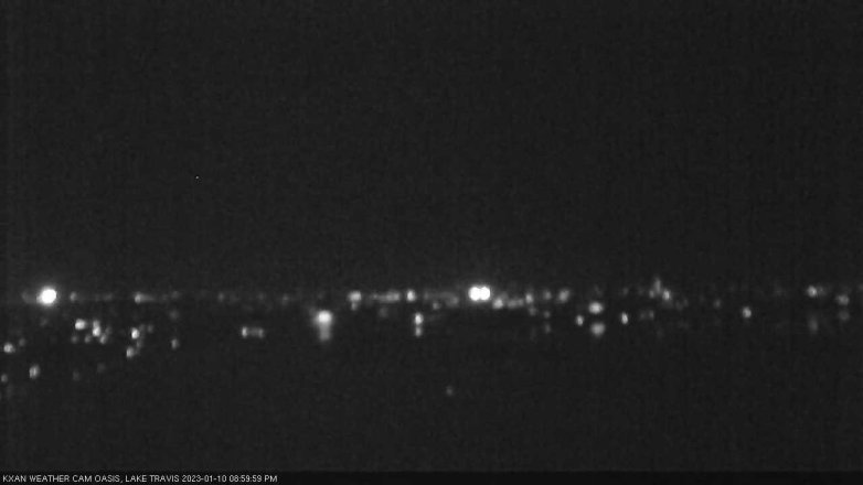 Lake Travis webcam, January 10, 2023 9:00 PM CT