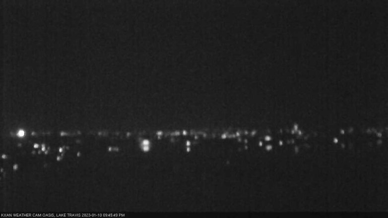Lake Travis webcam, January 10, 2023 9:45 PM CT