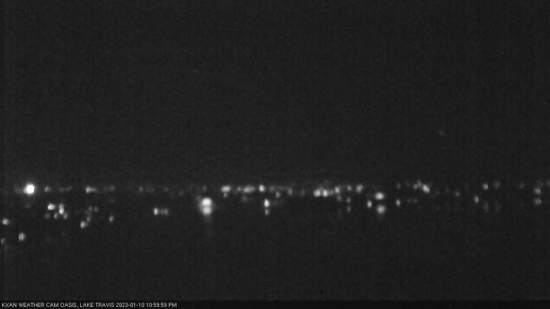 Lake Travis webcam, January 10, 2023 11:00 PM CT