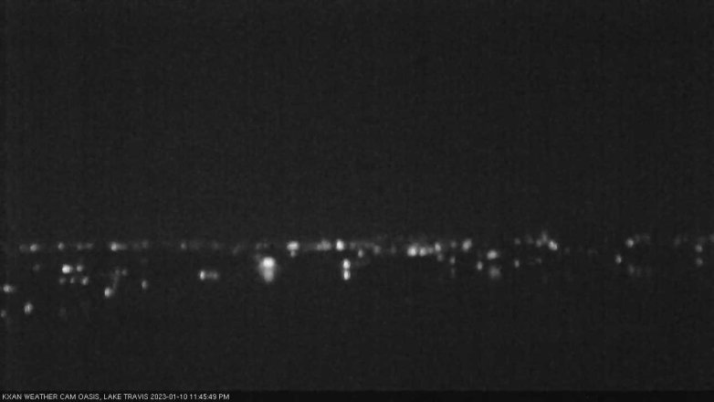 Lake Travis webcam, January 10, 2023 11:45 PM CT