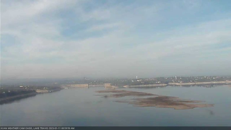 Lake Travis webcam, January 11, 2023 9:00 AM CT