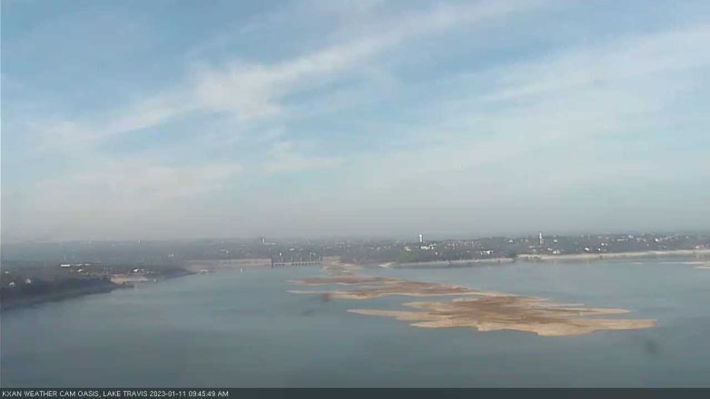 Lake Travis webcam, January 11, 2023 9:45 AM CT