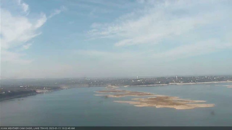 Lake Travis webcam, January 11, 2023 10:25 AM CT