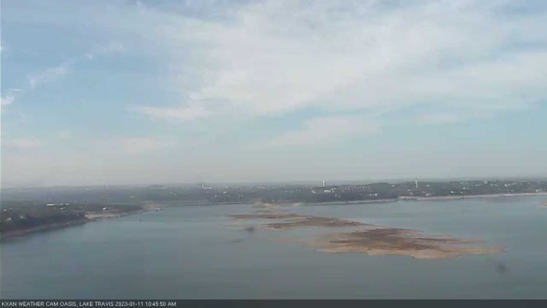 Lake Travis webcam, January 11, 2023 10:45 AM CT