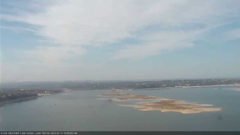 Lake Travis webcam, January 11, 2023 11:00 AM CT