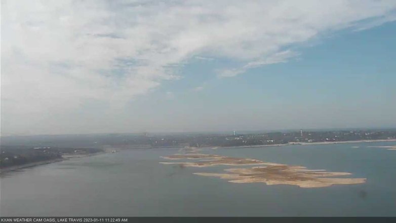Lake Travis webcam, January 11, 2023 11:25 AM CT