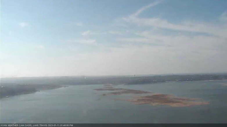Lake Travis webcam, January 11, 2023 1:45 PM CT