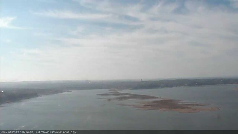 Lake Travis webcam, January 11, 2023 2:00 PM CT