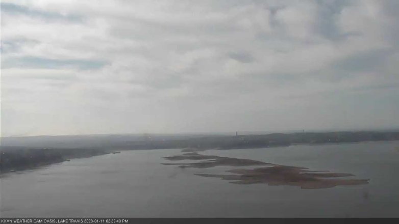 Lake Travis webcam, January 11, 2023 2:25 PM CT
