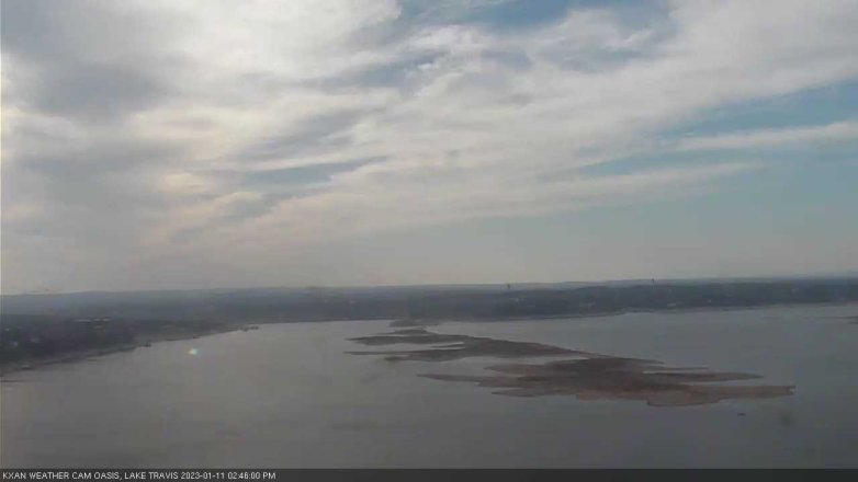 Lake Travis webcam, January 11, 2023 2:45 PM CT