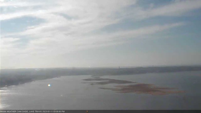 Lake Travis webcam, January 11, 2023 3:00 PM CT