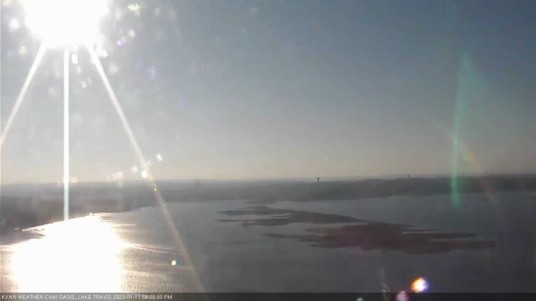 Lake Travis webcam, January 11, 2023 4:00 PM CT
