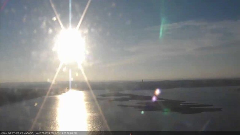 Lake Travis webcam, January 11, 2023 5:00 PM CT